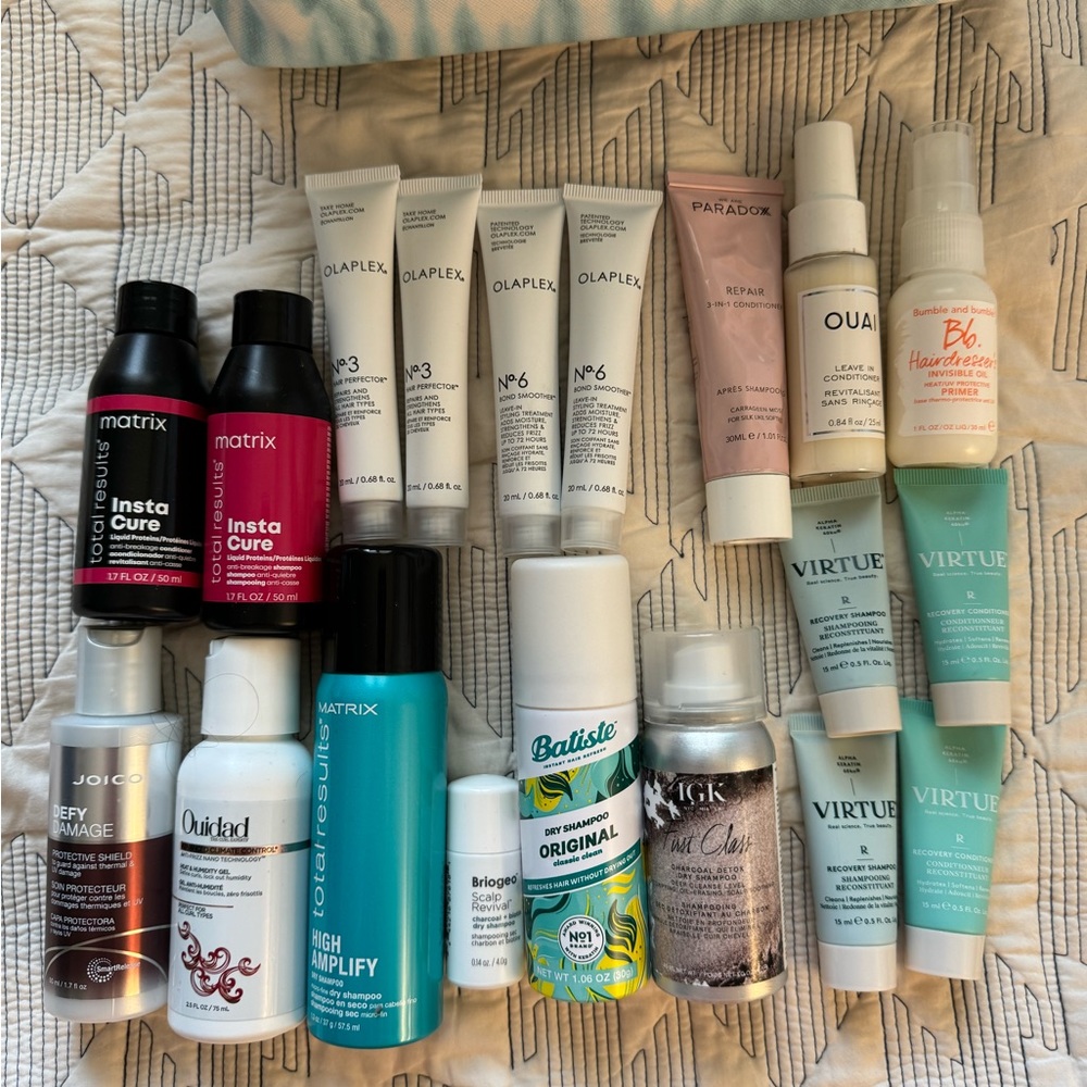 Haircare bundle of Samples with Giftbag